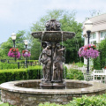 Hot sale bronze garden outdoor lady statue water fountain sculpture
